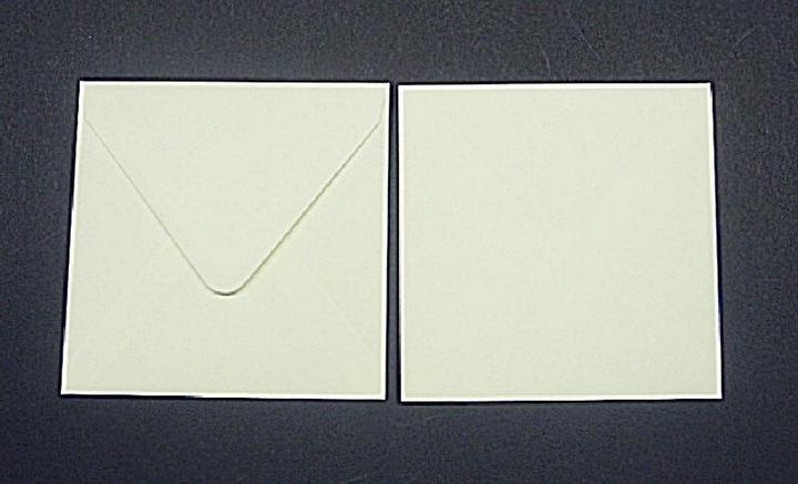 Produktbild Blanke Briefumschläge 140x140mm 120g/qm gummiert VE=100 Stück eierschale (100 x)