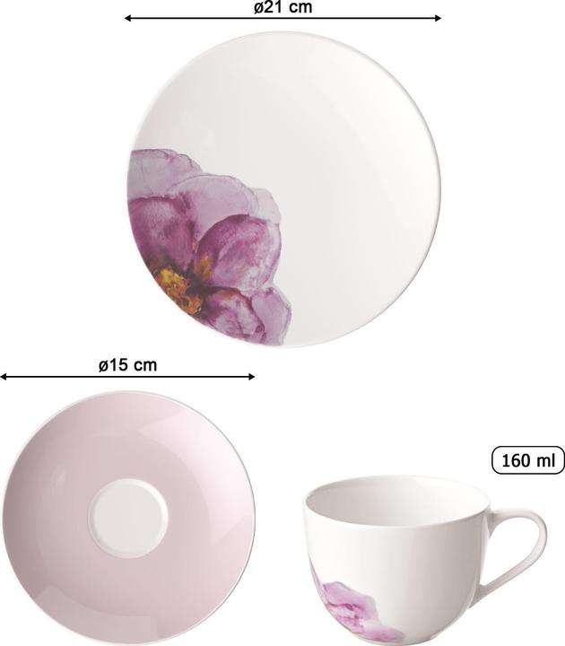 Produktbild Villeroy & Boch Rose Garden (6 Stück)