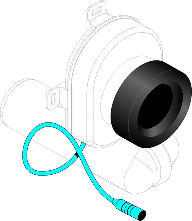 Produktbild Laufen Absaugsiphon, mit Sensor, DN50, für Urinal Caprino Plus H842065, H8958240000001 (Absaugsiphon)