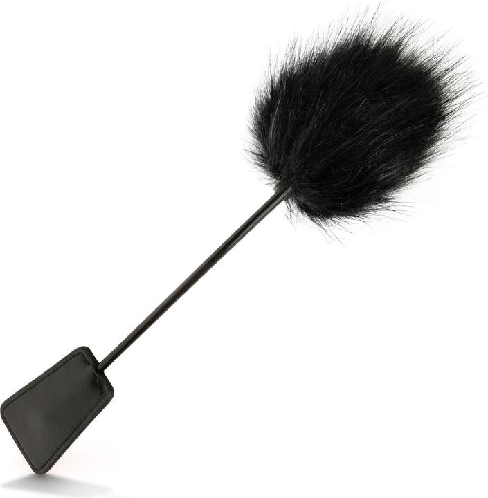 Actual product image Fetish Collection Fluffy Tickler and Whip in 1 - Black