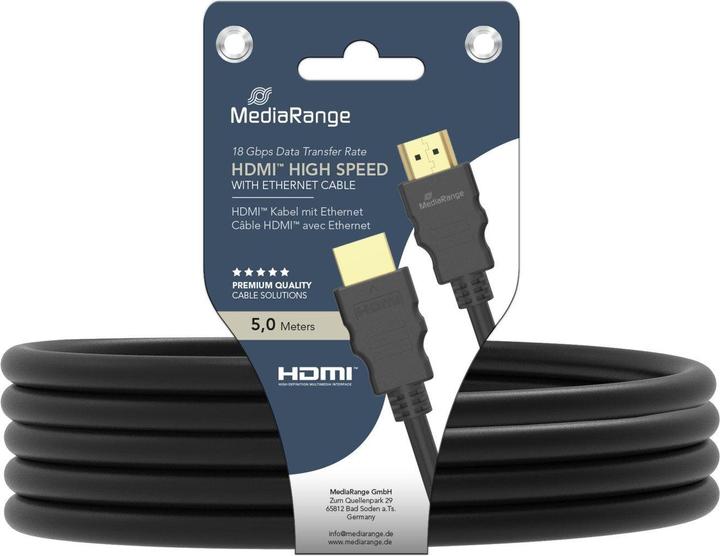 Actual product image MediaRange HDMI – HDMI (5 m, HDMI)