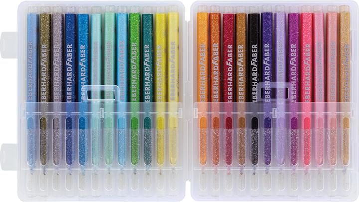 Produktbild EberhardFaber Fasermaler Glitter (Mehrfarbig, 24 x)