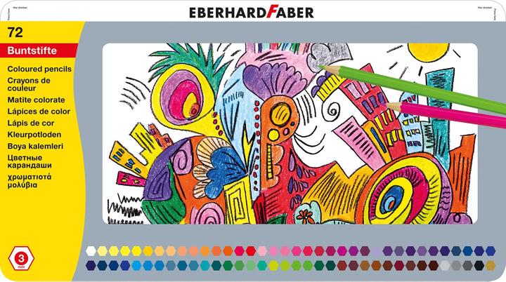 Immagine prodotto EberhardFaber Pastelli esagonali (Multicolore, 72 x)