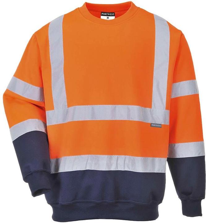 Produktbild Portwest Mens Contrast Hi-Vis Safety Sweatshirt (M)