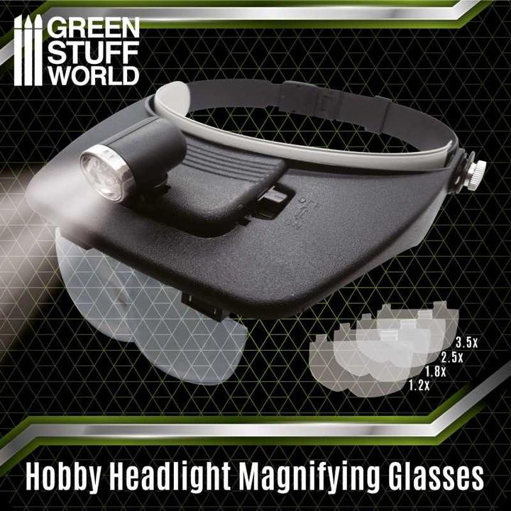 Actual product image Green Stuff World Light Head Magnifying Glasses