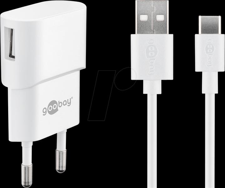 Actual product image Goobay USB A Charger with USB C Cable (5 W)