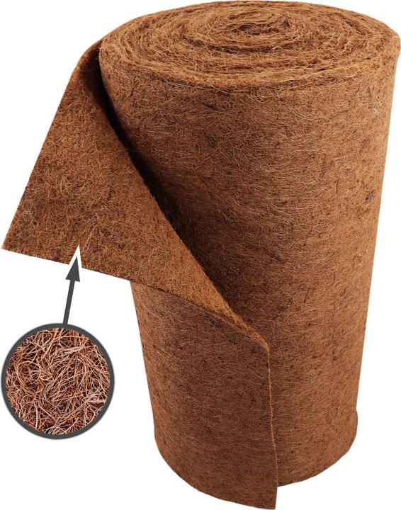 Actual product image Aquagart 6m Kokosmatte Winterschutz Böschungsmatte Kokosfasermatte 800g/m² 1m breit