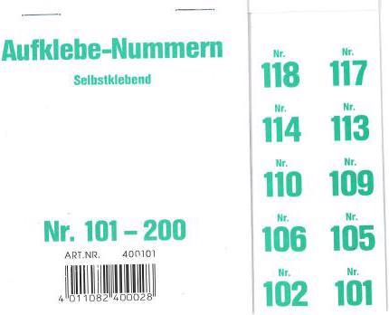 Produktbild W&A Aufklebenummern für Gabentisch