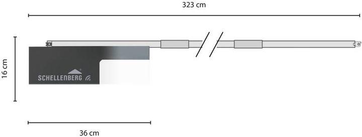 Produktbild Schellenberg Garagentorantrieb DRIVE L, 600 N, 868,4 MHz
