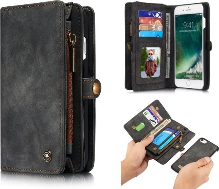 Actual product image Caseme Apple iPhone 8 Real Leather Wallet Card Case (Apple iPhone 8)