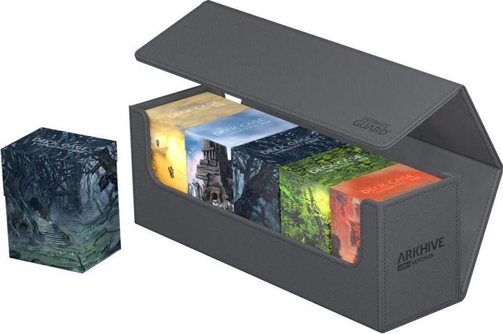 Actual product image Ultimate Guard Card Box XenoSkin Arkhive Monocolor 400+ Grey