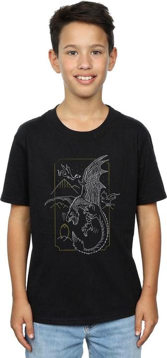Actual product image Boys Dragon Line Art T-Shirt (152, 158)