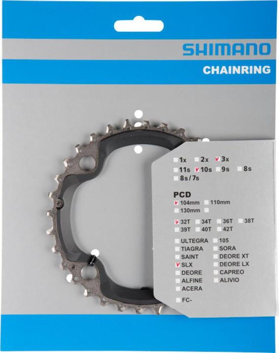Image du produit Shimano SLX FC-M670 Plateau de pédalier 3x10s (32)