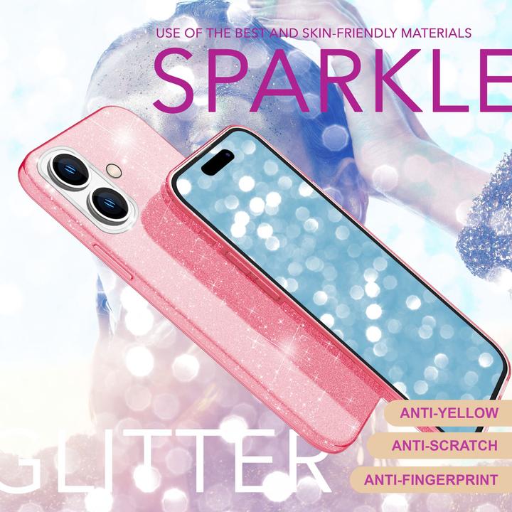 Produktbild Nalia Glitzer Hybrid Hülle (Apple iPhone 16)