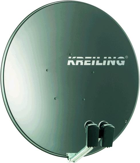 Actual product image Kreiling KR AE 100 MULTI - 12.75 GHz - 40.9 dBi - Gray - Galvanized steel (Flat antenna, 40.90 dB, UKW / MW / LW)