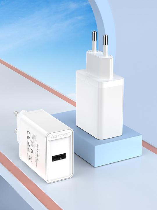 Image du produit Vention Wall charger EU USB-A FAAW0-EU 12W, 2.4A, (blanc) (12 W)