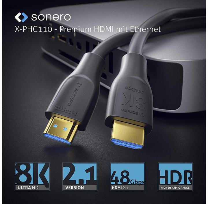 Produktbild Purelink sonero Premium Ultra High Speed HDMI 8K Kabel - 2,00m (2 m, HDMI)