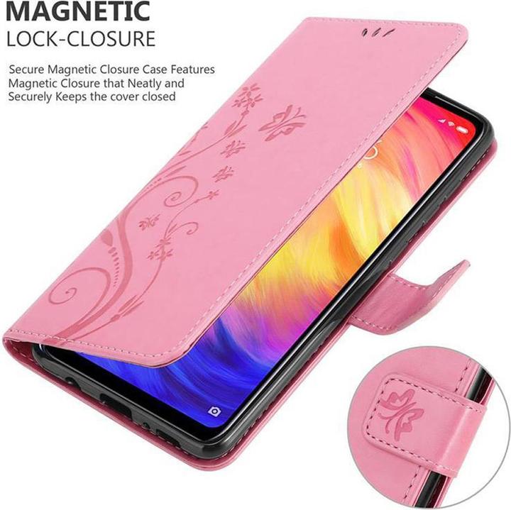 Actual product image Cadorabo Flower Book Cover (Xiaomi Redmi Note 7)