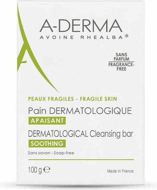Nährwerte und Zutaten A-Derma Waschstück empfindliche Haut (Waschcrème, 100 ml)