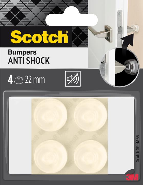 Scotch Schutzpuffer für Wände (Anschlagdämpfer, 4 Stück)
