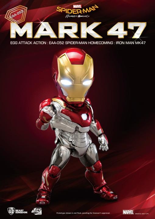 Image du produit Beast Kingdom Spider-Man Homecoming "Iron Man MK 47" Egg Attack Figurine d'action