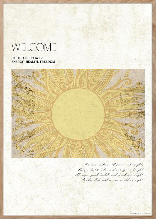 Produktbild ChiCura Welcome Sun Poster (50 x 70 cm)