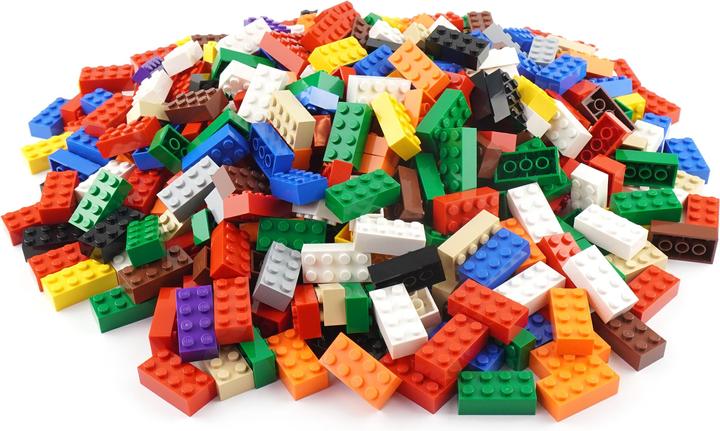 Immagine prodotto LEGO 50x Mattoncini Basic 2x4 - Classic 3001 - Multicolore (3001, Accessori LEGO)