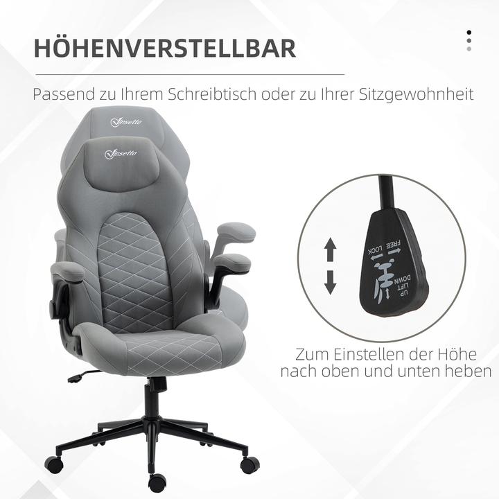 Image du produit Vinsetto Chaise de bureau avec appui-tête et accoudoirs