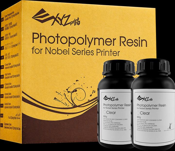 Produktbild XYZprinting Resin für Nobel 1.0 (2x 500ml) (Transparent, 500 g)