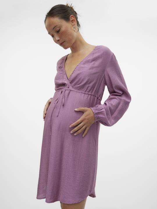 Actual product image Mamalicious Regular fit V-neck Elasticated cuffs Short dress Dress (XXL)