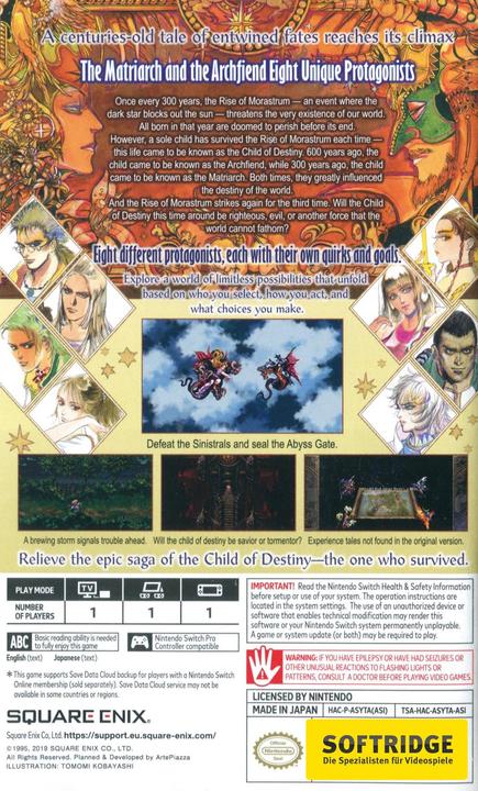 Actual product image Square Enix Romancing SaGa 3 - Asia (Switch Lite, Switch OLED, Switch, Multilingual)