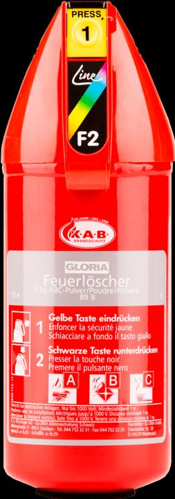 Produktbild Gloria Pulverfeuerlöscher (A, B, C)