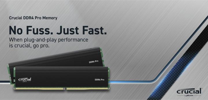 Image du produit Crucial Pro (2 x 16GB, 3200 MHz, RAM DDR4, DIMM)