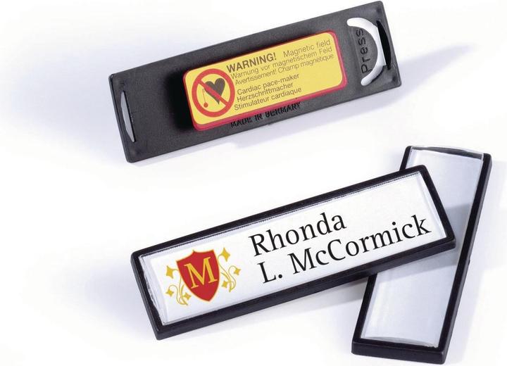 Durable Badges nominatifs Clip-Card