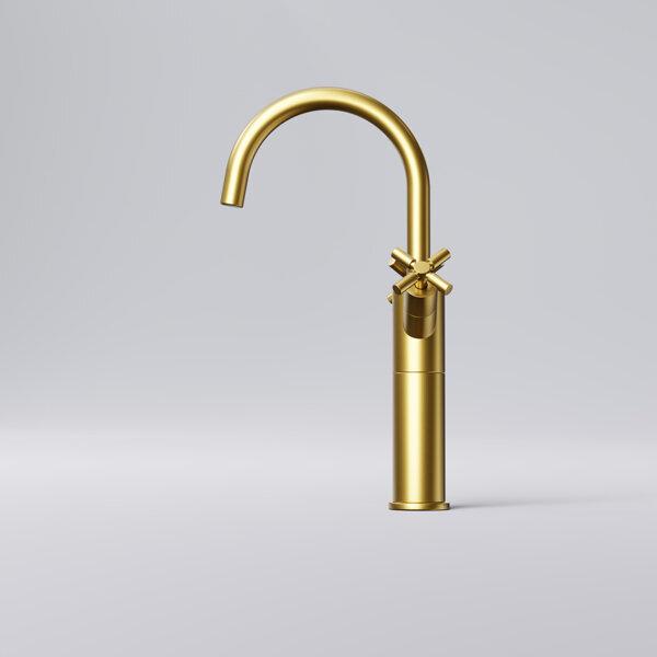 Actual product image Steinberg 250 series basin mixer, high, swivel, two-handle, with drain set, projection 155mm, 250155