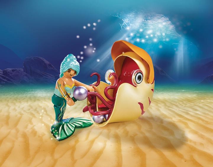 Immagine prodotto Playmobil Sirena con gondola a lumaca (70098, Magia Playmobil)