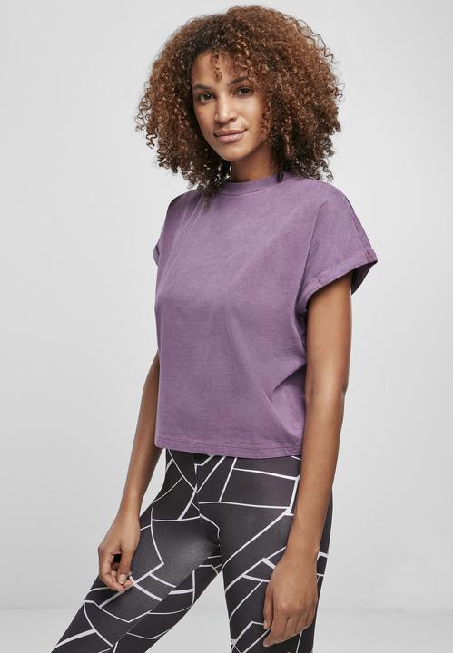 Produktbild Urban Classics Ladies Short Pigment Dye Cut On Sleeve Tee (4XL)