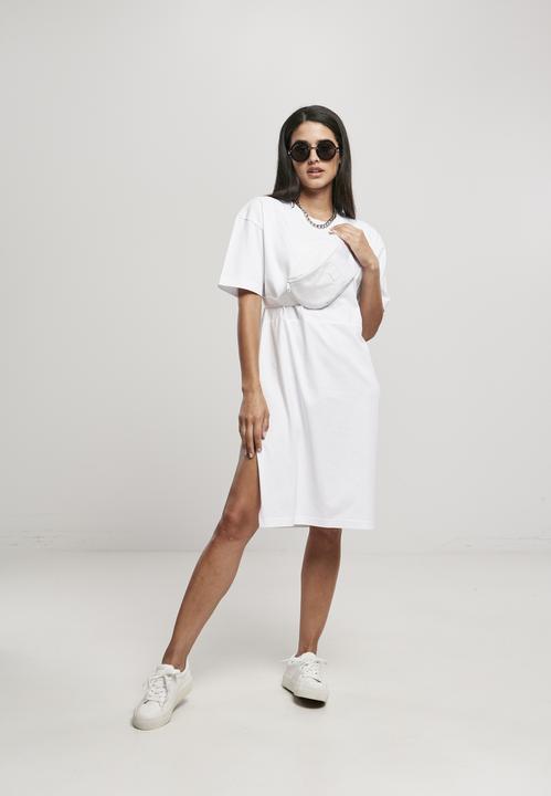 Image du produit Urban Classics Robe en tee-shirt fendu surdimensionné biologique pour femmes (XS, S)