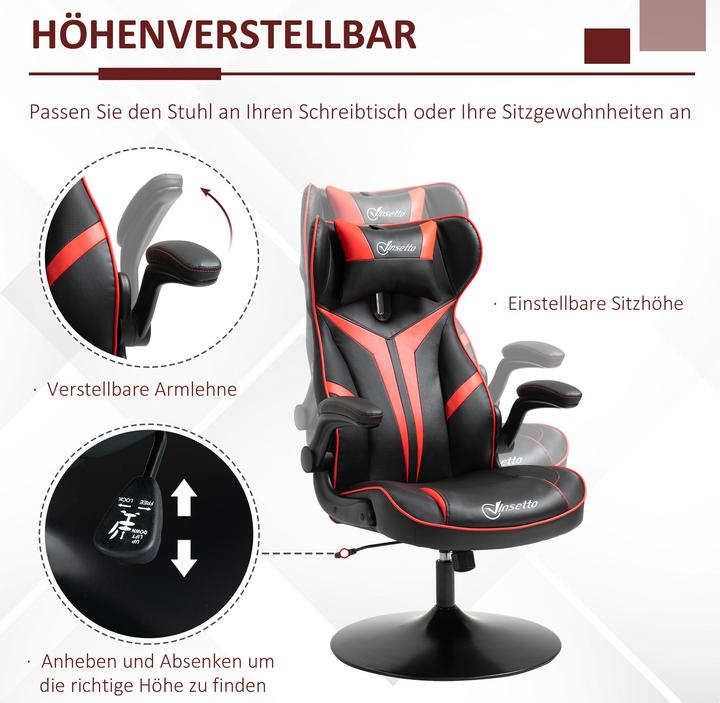 Immagine prodotto Vinsetto Sedia da gioco ergonomica