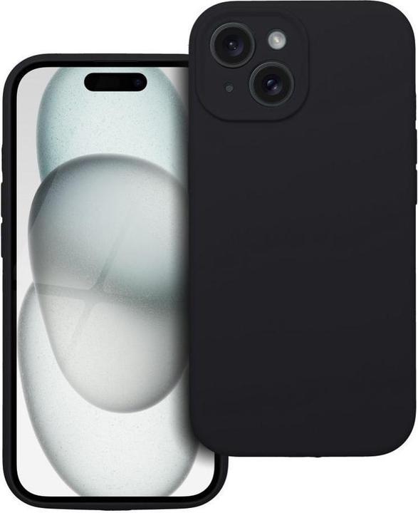 Produktbild OEM Back panel cover Case SILICONE 2mm for IPHONE 15 black (Apple iPhone 15)