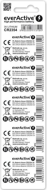 Image du produit Everactive Mini CR2354 piles au lithium blister de 5 pièces (5 pcs, CR2354, 560 mAh)