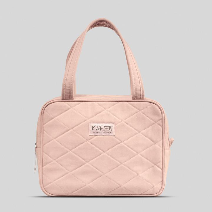 Karen Toilet bag with handle - Nude quilt