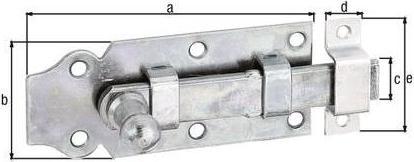 Actual product image Alberts Beam angle 100 x 100 x 40 mm, galvanised yellow, 1 pc. (Beam angle, 20 pcs.)