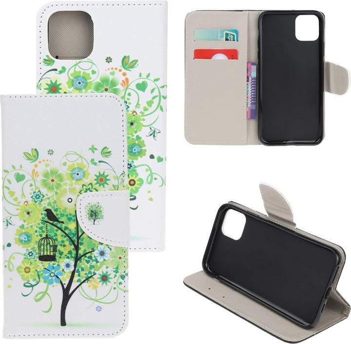 Produktbild Ueli Express iPhone 12 / iPhone 12 Pro Buch Etui Tasche mit Kartenfach Baum (Apple iPhone 12, Apple iPhone 12 Pro)