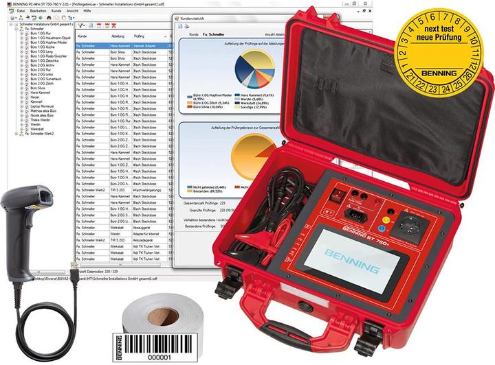 Benning ST 760+ Set Gerätetester-Set (CAT II 300V)