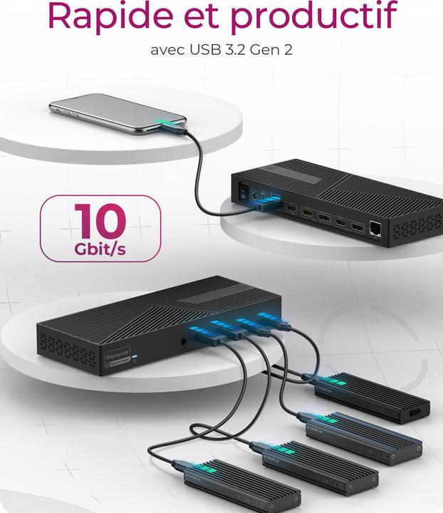 Actual product image Icy Box IB-DK2246AC (USB-C, 14 Ports)