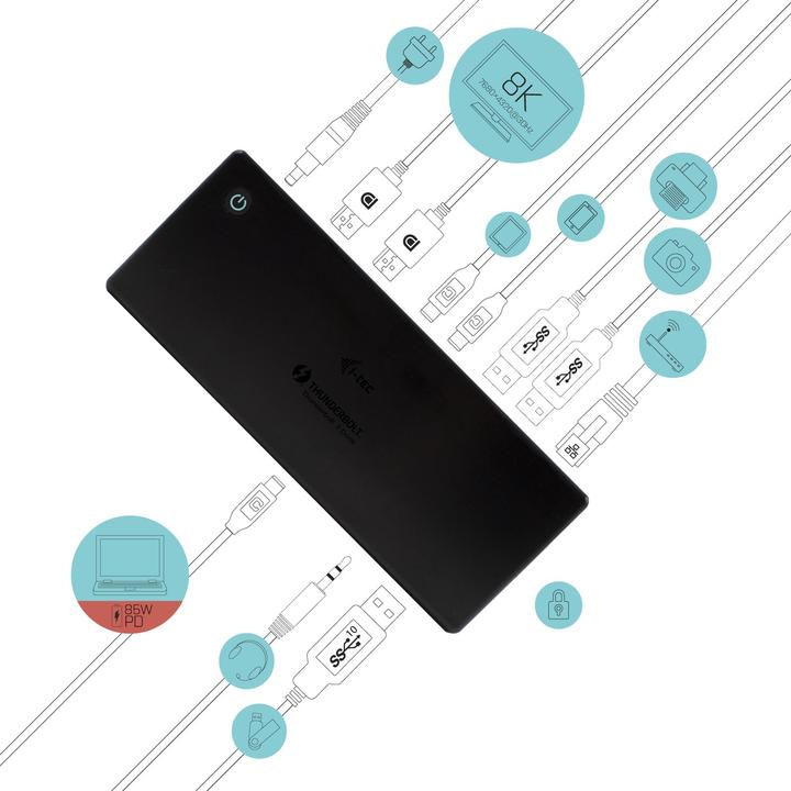 Actual product image i-tec TB3CDUALDPDOCKPDCH + PD 85W (Thunderbolt, 269 Ports)