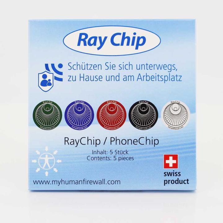 Produktbild RayGuard RayChip 5G für Mobiltelefone (5er Set)