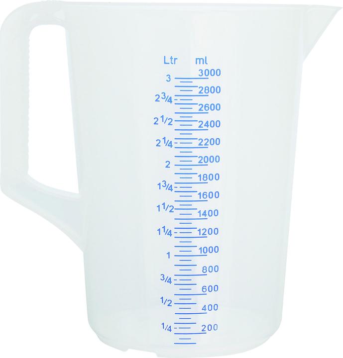 Produktbild Schneider Kunststoff Messbecher mit offenem Griff l (3000 ml)