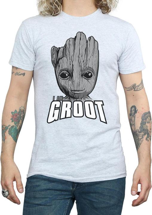 Immagine prodotto Guardians Of The Galaxy Groot Face Maglietta Uomo (3XL)